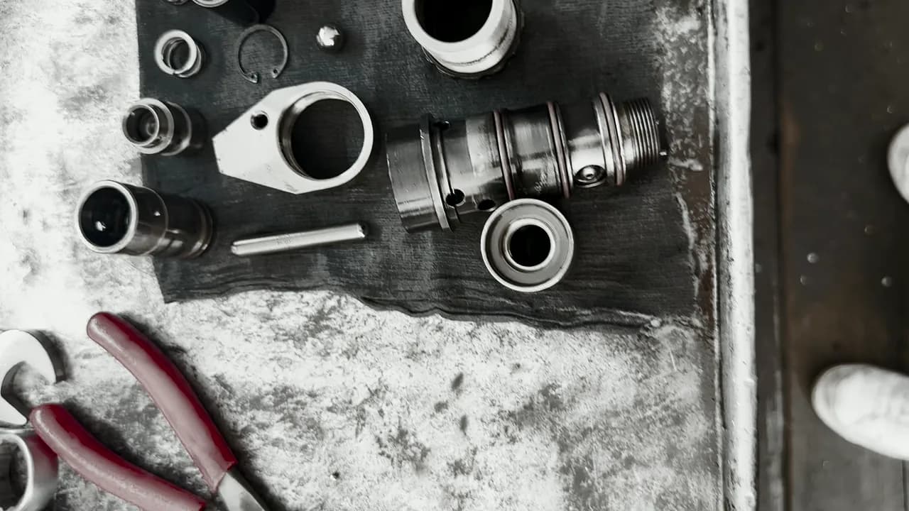 Vista del registro: Despiece y componentes internos de inyector HEUI 7.3