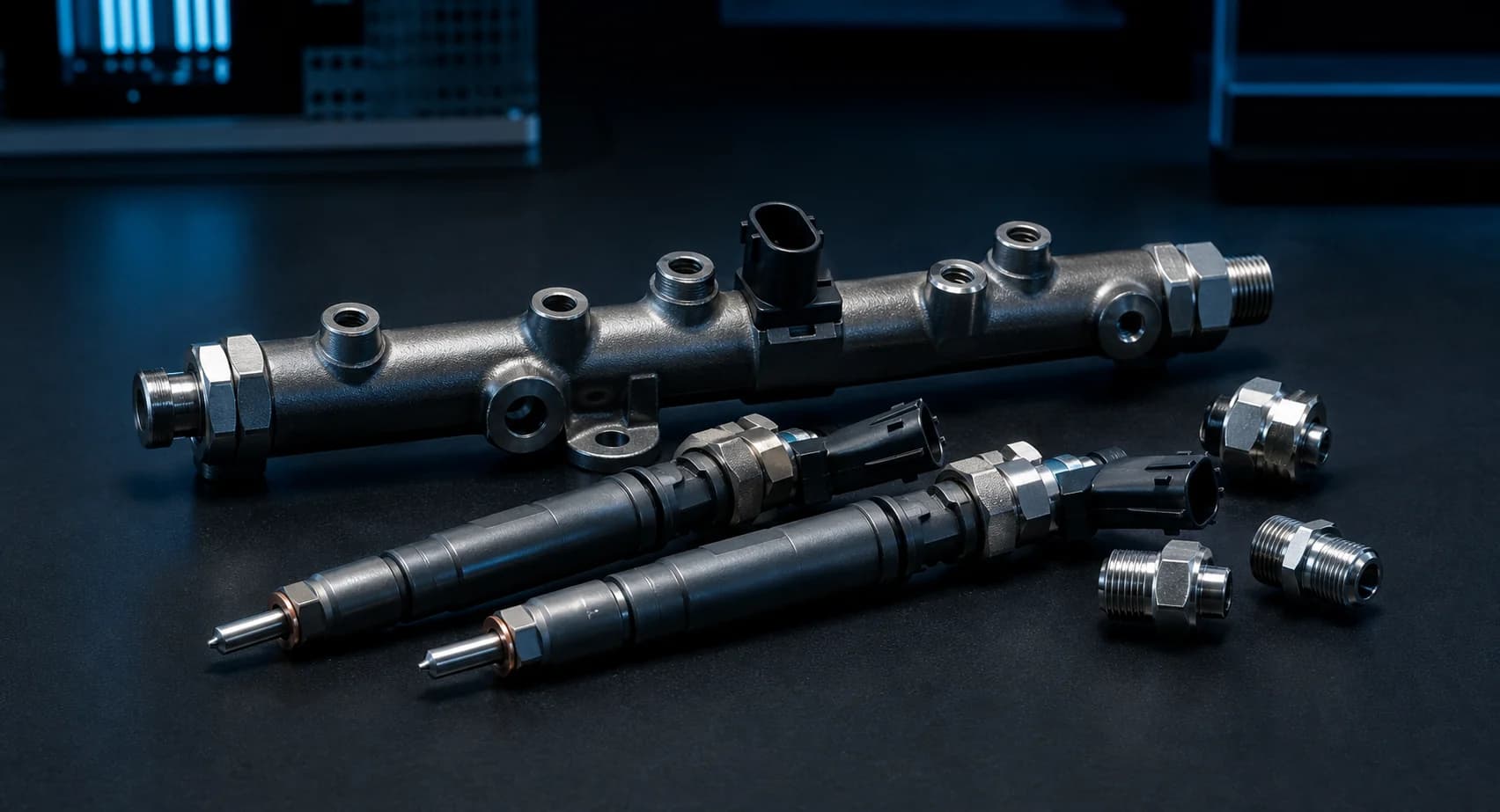 Sistema Common Rail utilizado para ilustrar el alcance técnico del laboratorio