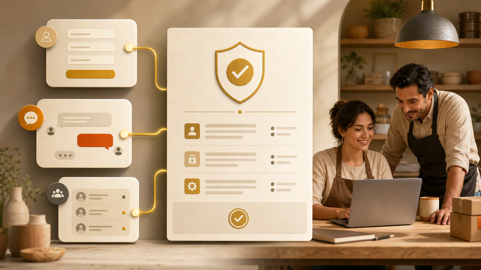Formulario, conversación y CRM conectados a un aviso de privacidad claro y visible