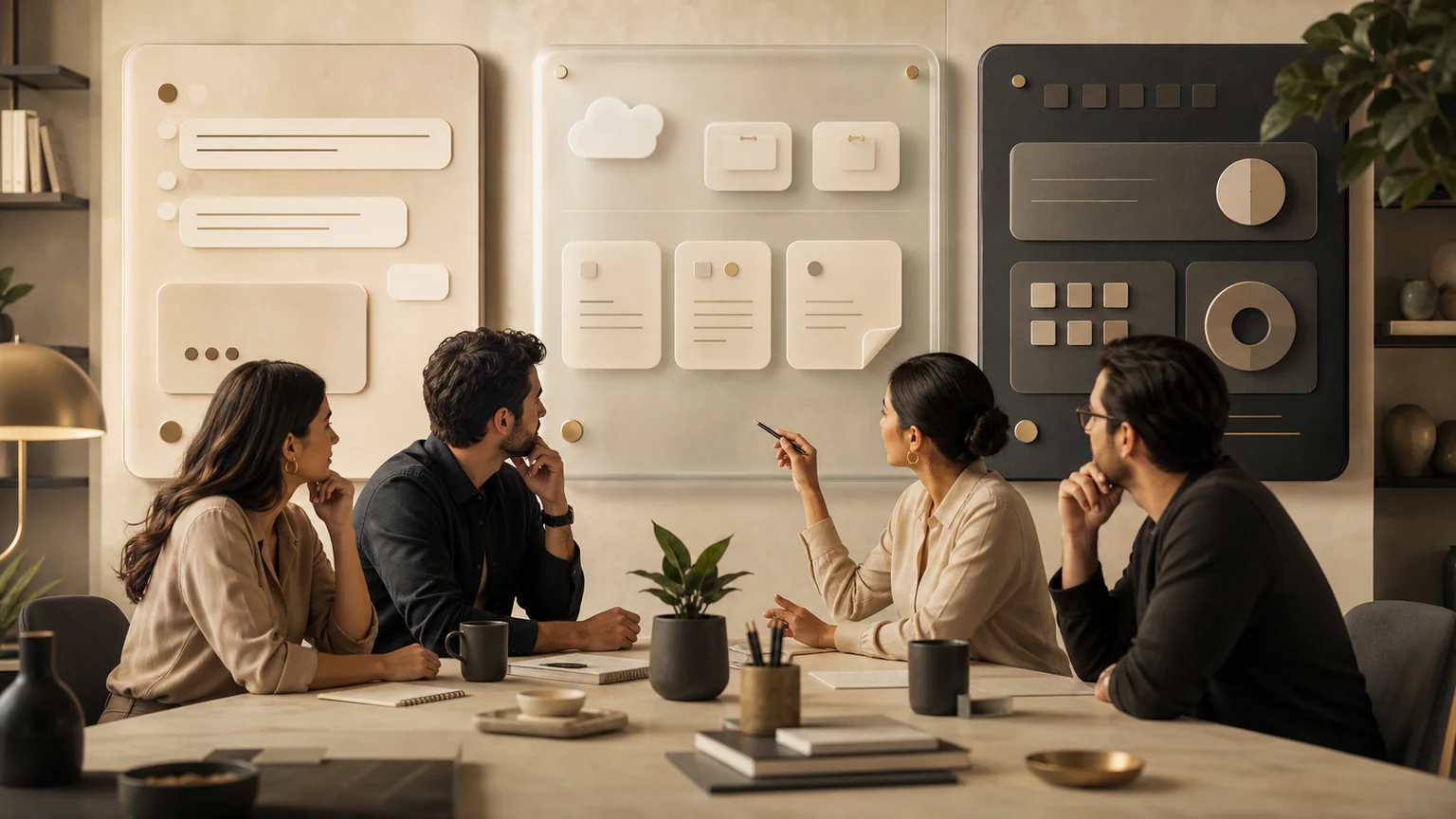 Equipo de una pyme compara tres tipos de asistentes de inteligencia artificial.